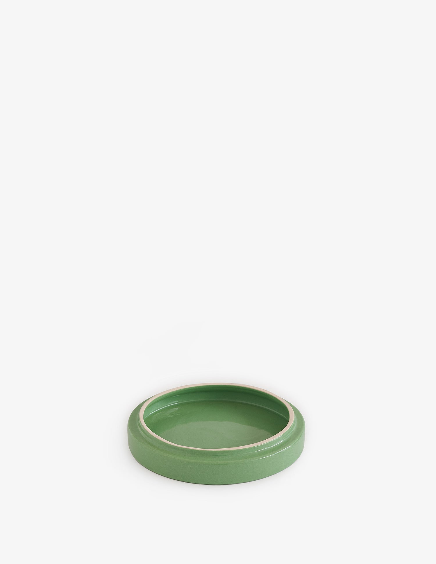 Maceta de cerámica Mies grande Verde