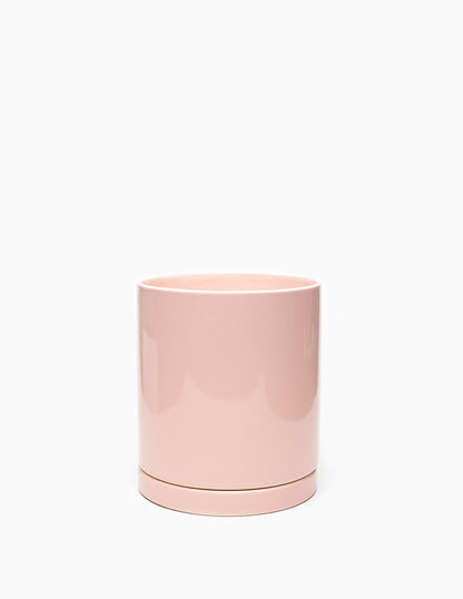 Maceta de cerámica Mies grande rosa