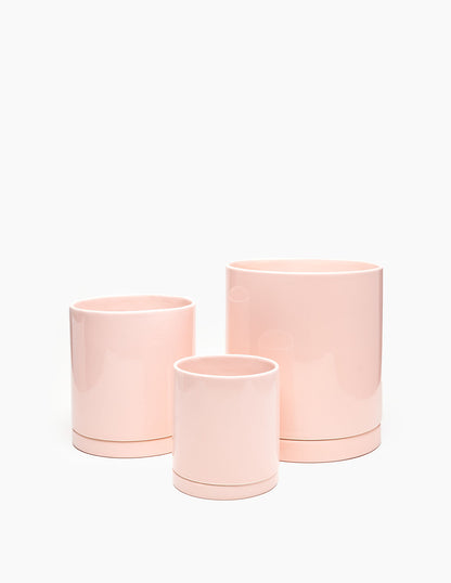 Set de macetas de cerámica Mies rosa