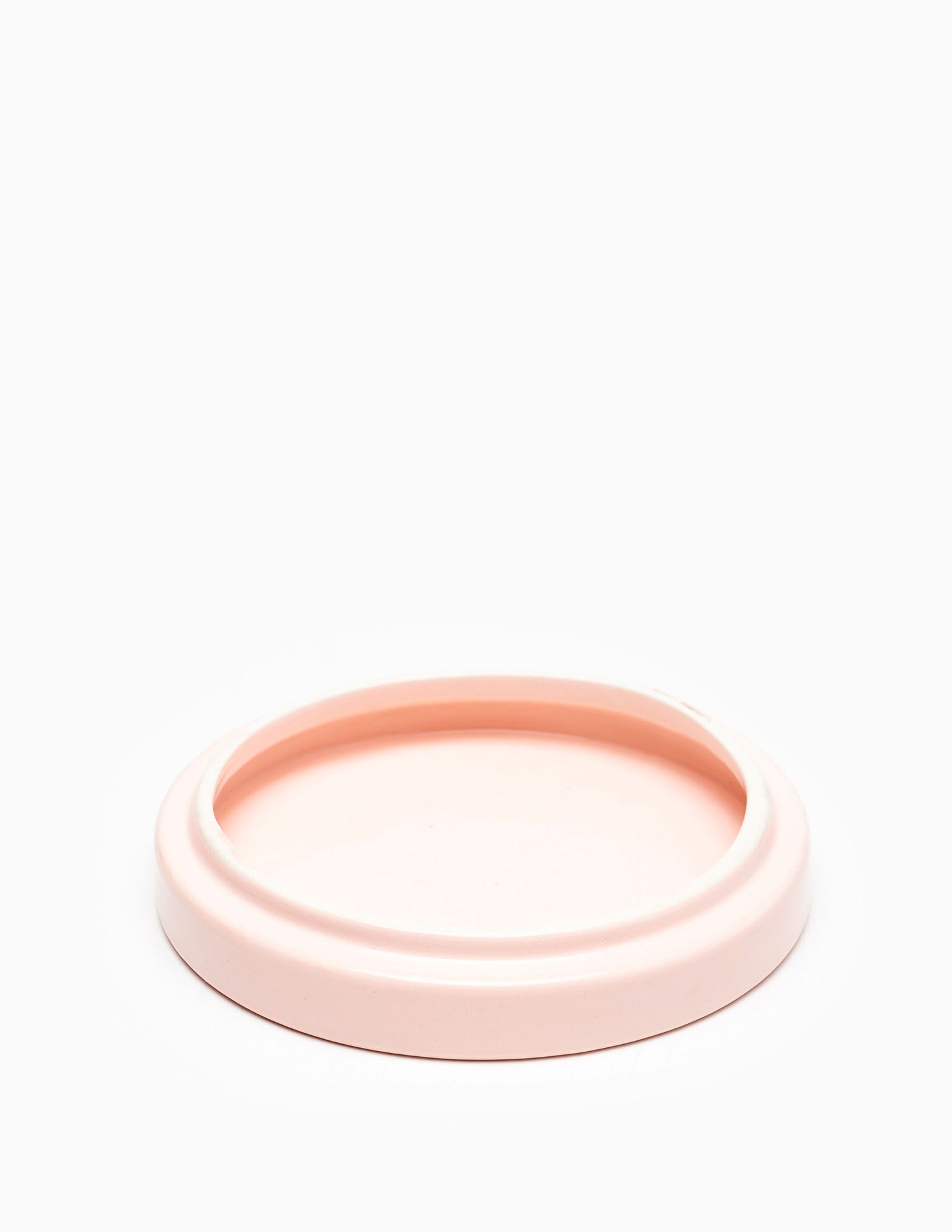Maceta de cerámica Mies mediana rosa